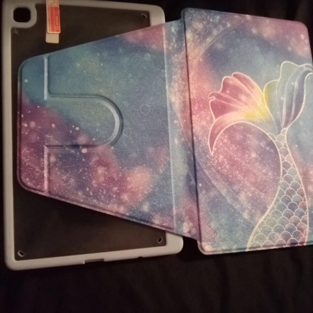 Colorful Tablet Cases with Rainbow and Mermaid Designs